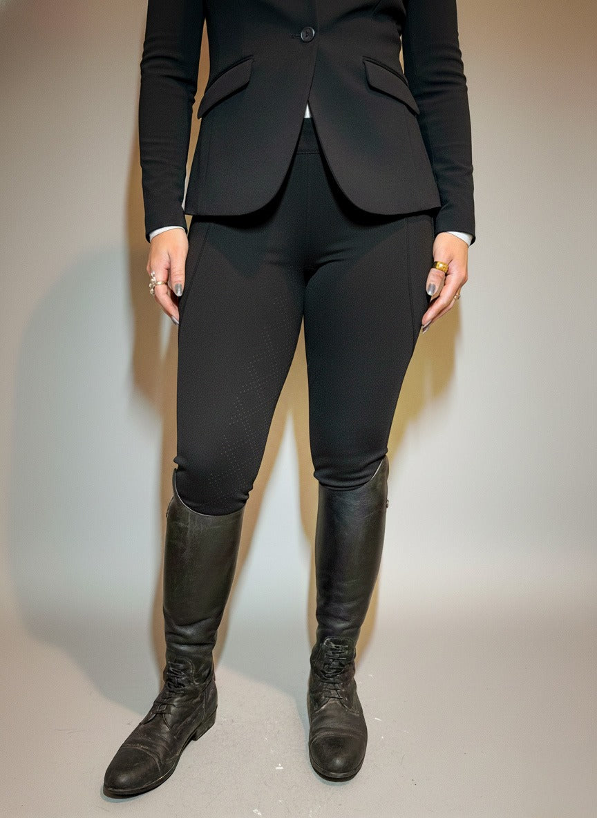 PANTALON POLAIRE D’ÉQUITATION ÉQUIWARM™ – NOIR